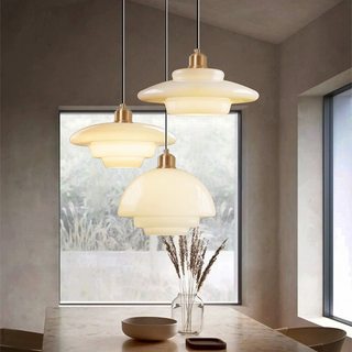Nordic pendant light with minimalist glass shade