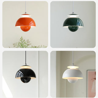 Nordic pendant lamp showing sleek adjustable metal shade