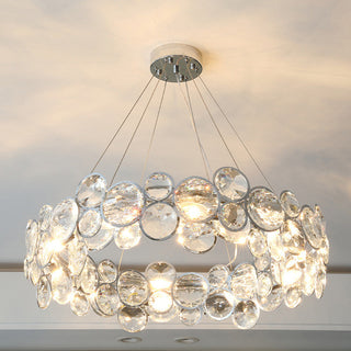 Crystal mini chandelier stainless steel living room pendant