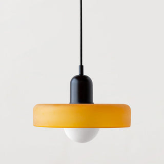 Modern Glass Pendant Light - Small LED Hanging Lamp for Kitchen Island