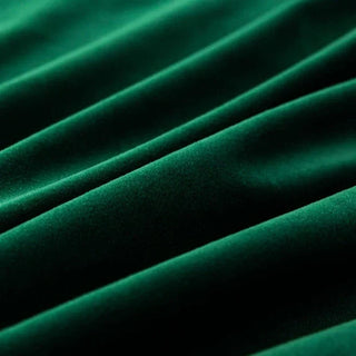 blackout velvet curtain thick luxury deep green velvet drapes room darkening lifestyle view