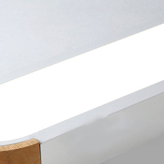 Modern Ceiling Light - Minimalist Hallway Ceiling Fixture With Wood & Metal Lamp