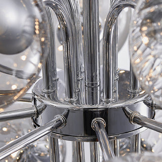 Glass bubble cluster chandelier — modern round pendant ceiling