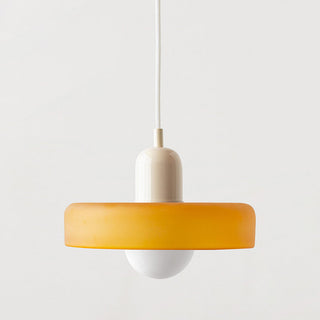 Modern Glass Pendant Light - Small LED Hanging Lamp for Kitchen Island