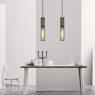 Suspension gris fer - Lampe suspendue moderne avec abat-jour en métal noir