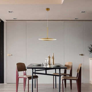 Gold iron frame chandelier pendant — modern dining room ceiling light