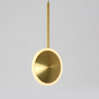Pendant gold chandelier top view — iron frame designer dining light