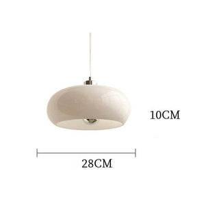 Suspension Vintage – Lampe Suspendue Bauhaus Ronde en Verre pour Salle à Manger