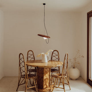 Modern black pendant with conical iron shade