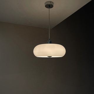 Suspension Vintage – Lampe Suspendue Bauhaus Ronde en Verre pour Salle à Manger