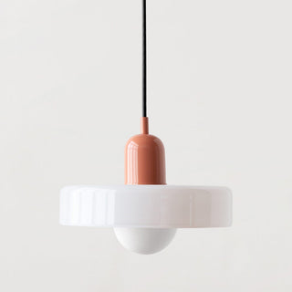 Modern Glass Pendant Light - Small LED Hanging Lamp for Kitchen Island