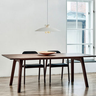 Minimalist iron hanging lamp top view — small dining pendant fixture