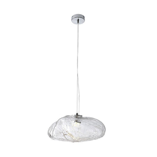 Modern glass cloud pendant — whimsical living room lamp