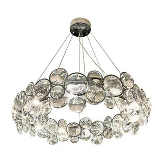 Stainless steel crystal mini chandelier pendant ceiling fixture