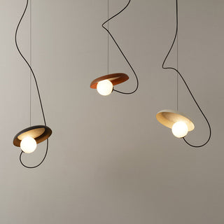 Single-head iron hanging lamp — industrial modern style
