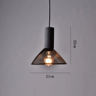 Suspension gris fer - Lampe suspendue moderne avec abat-jour en métal noir