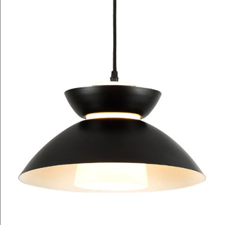 Farmhouse pendant lamp top view — dimmable metal ceiling fixture