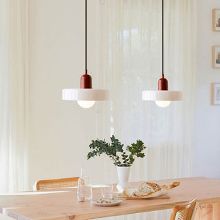 Modern Glass Pendant Light - Small LED Hanging Lamp for Kitchen Island