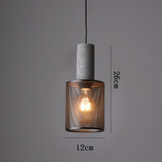 Suspension gris fer - Lampe suspendue moderne avec abat-jour en métal noir