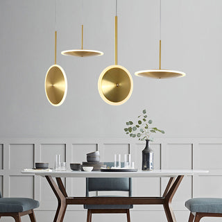 Gold Chandelier - Modern Pendant Light With Iron Frame Lighting For Dining