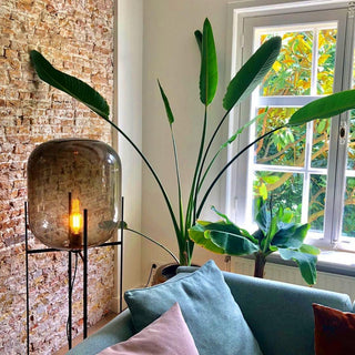 Lampadaire postmoderne en verre – Éclairage design LED en métal et verre