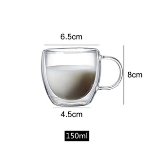 double walled glass tumbler heat resistant durable drinkware top view
