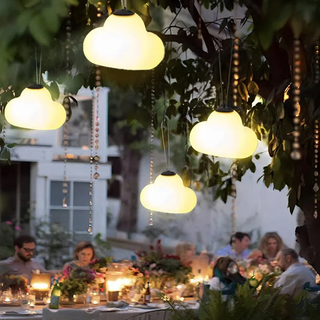LED Pendant Light – Metal Acrylic Lamp | Soft Warm Outdoor Garden Lighting