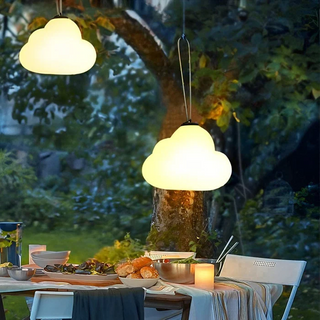 LED Pendant Light – Metal Acrylic Lamp | Soft Warm Outdoor Garden Lighting