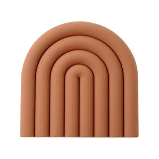 heat insulation pan pad silicone trivet kitchen heat mat stackable angle view