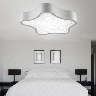 Star shape LED bedroom ceiling light – contemporary acrylic