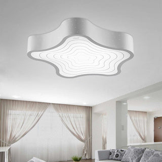 Star Shape Ceiling Lamp - Contemporary Acrylic LED Bedroom Lighting Fixture