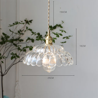 Adjustable mid-century pendant with glass globe shade