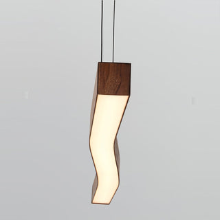 LED linear pendant lamp detail — modern kitchen ceiling fixture