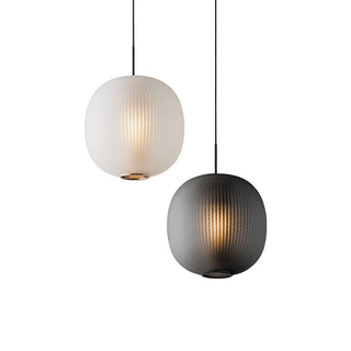 Frosted glass lantern lamp detail — retro iron frame ceiling