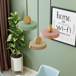 Colorful mini pendant lamp detail — macaroon LED ceiling fixture