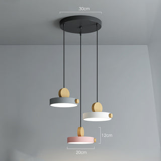 Mini Pendant Lamp - Macaroon Color Lamp With Adjustable Hanging Length & LED