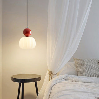 Creative pendant lamp with mini pumpkin gourd shape