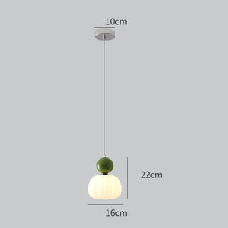 Mini suspension citrouille - Petite suspension créative avec abat-jour en forme de citrouille