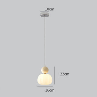 Mini suspension citrouille - Petite suspension créative avec abat-jour en forme de citrouille