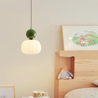 Pumpkin pendant lamp — creative Nordic ceiling fixture