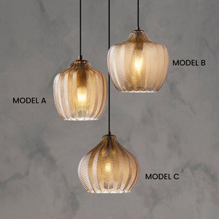 Suspension scandinave - Luminaire suspendu moderne en métal et verre à tête unique pour îlot de cuisine