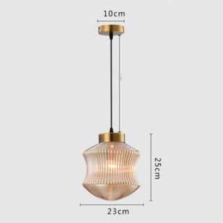 Suspension en verre transparent – Luminaire suspendu moderne avec hauteur réglable