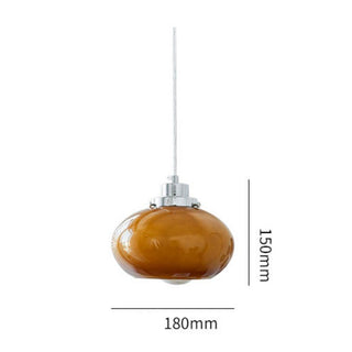 Yellow Glass Pendant Light – Adjustable Hanging Ceiling Fixture | Bauhaus Style Lighting