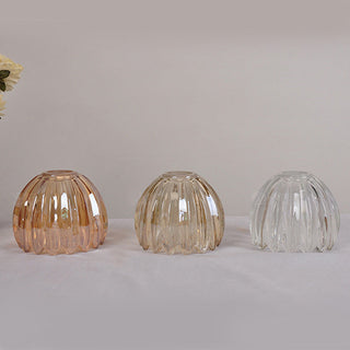 Mid-Century Pendant Light - Clear Glass Flower Shade | Adjustable Hanging Light