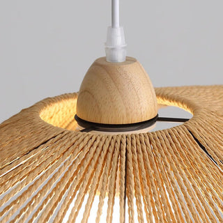 Suspension en rotin – Luminaire naturel avec longueur de suspension réglable
