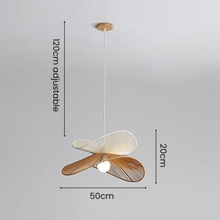 Suspension en rotin – Luminaire naturel avec longueur de suspension réglable