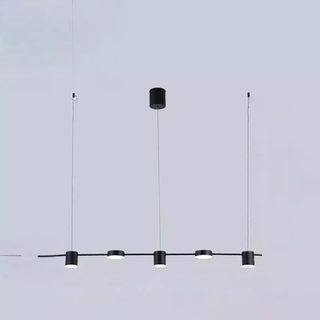 Pendant Light – Modern Metal Pendant Lamp with Gold Black Circular Lampshade