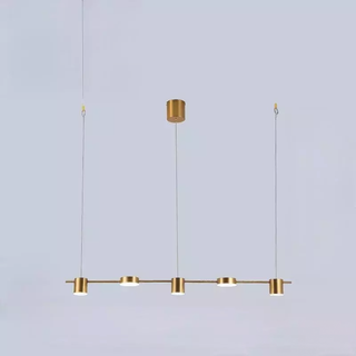 Pendant Light – Modern Metal Pendant Lamp with Gold Black Circular Lampshade