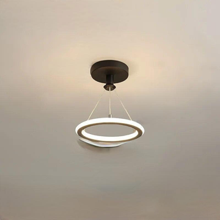 Organic Design Chandelier – Modern Aluminum Light Fixture with Clover Lampshade