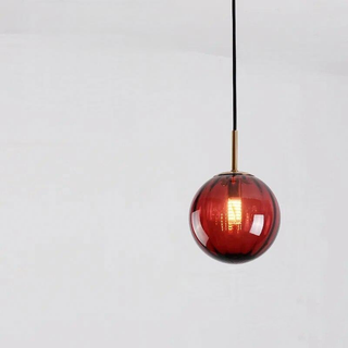 Glass Ball Pendant Light – Modern Nordic Lighting Design With Warm Ambient Lighting